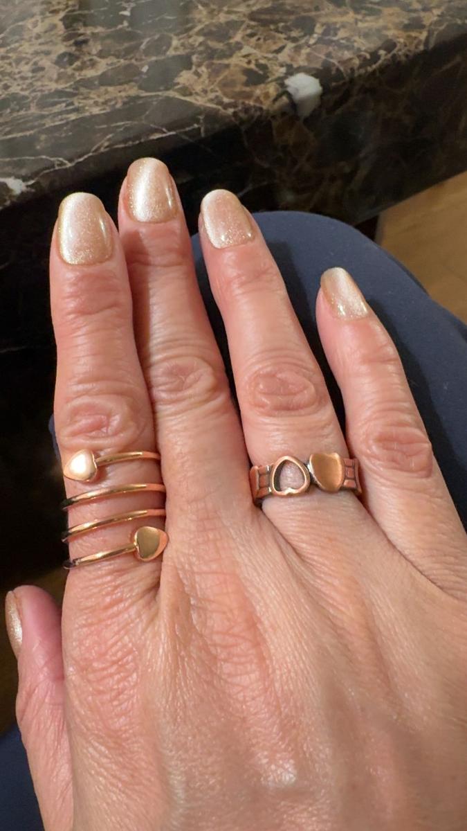 Pure Copper Magnetic Ring Set for Women