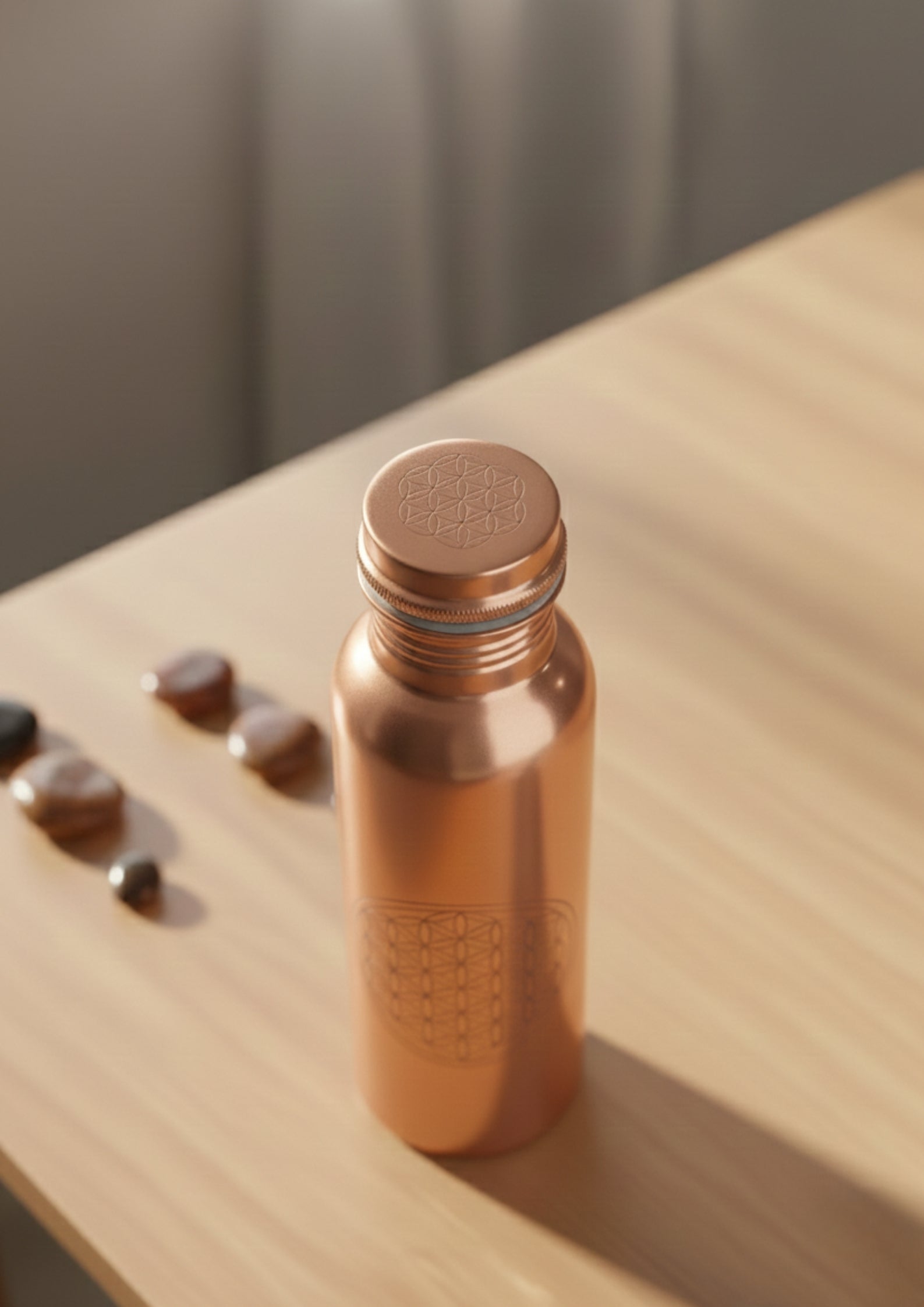 Copperaa Pure Copper Flower of Life Bottle