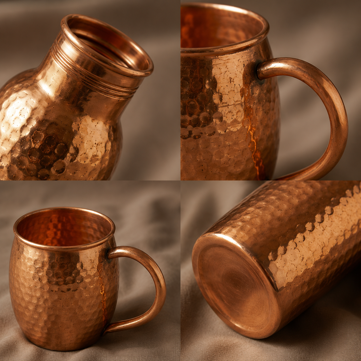 Copperaa Heritage Copper Bottle & Mule Mug Set