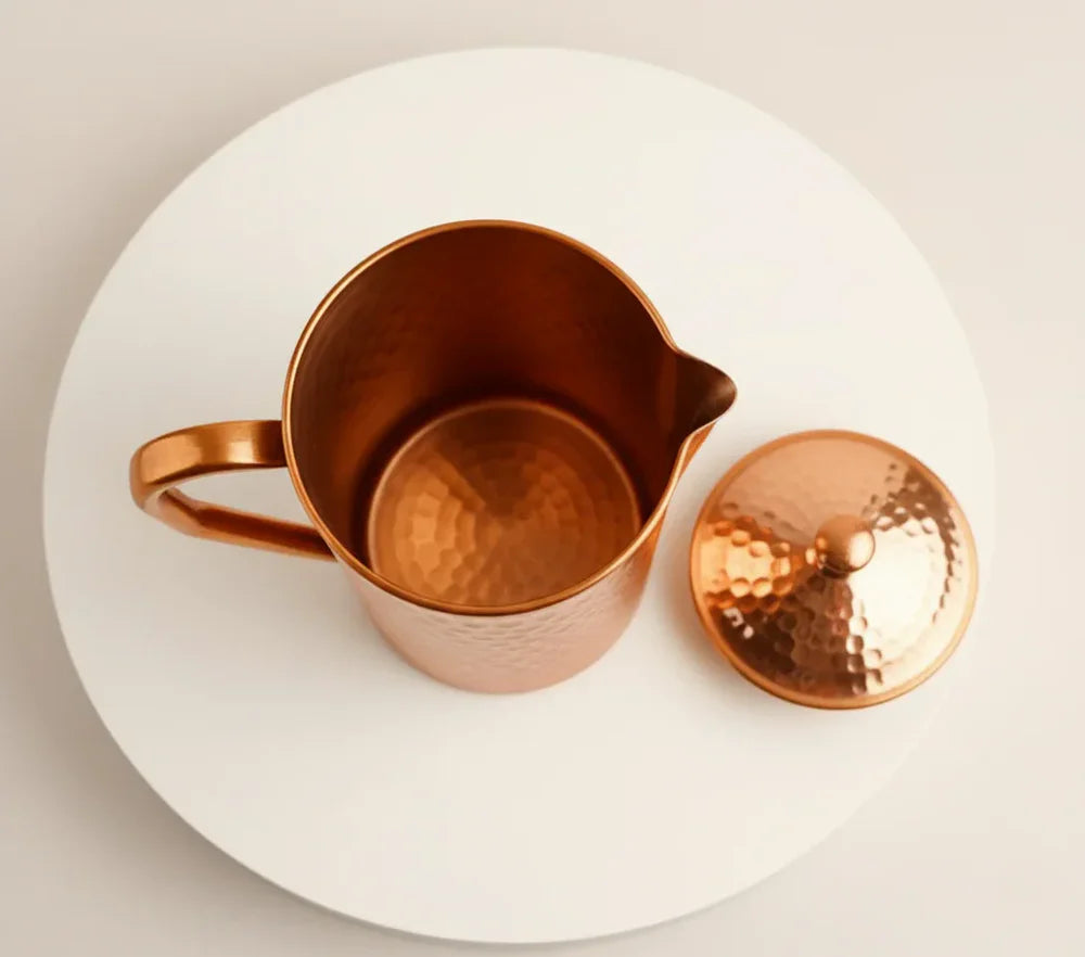 Pure Copper Jug - 2L Hammered Copper Jug