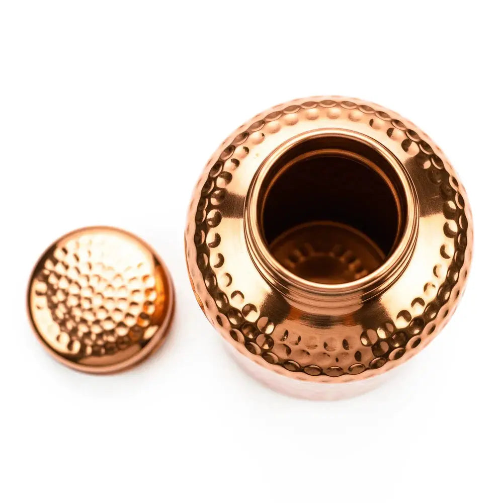 Ripple Copper Bottle (Hammered) (900 ml)