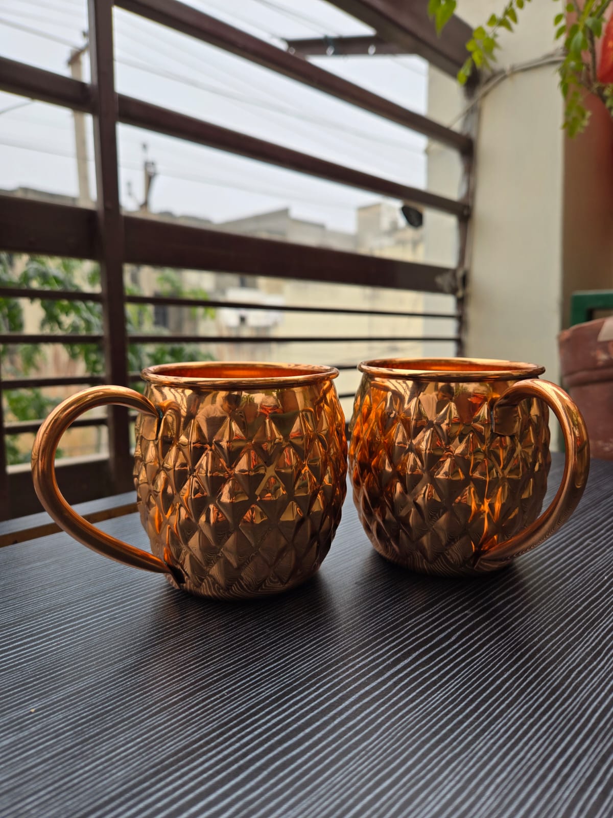 Copperaa Pure Copper Moscow Mule Mugs – Premium Handcrafted Set of 2