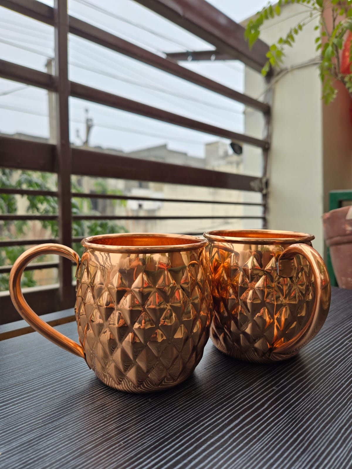 Copperaa Pure Copper Moscow Mule Mugs – Premium Handcrafted Set of 2