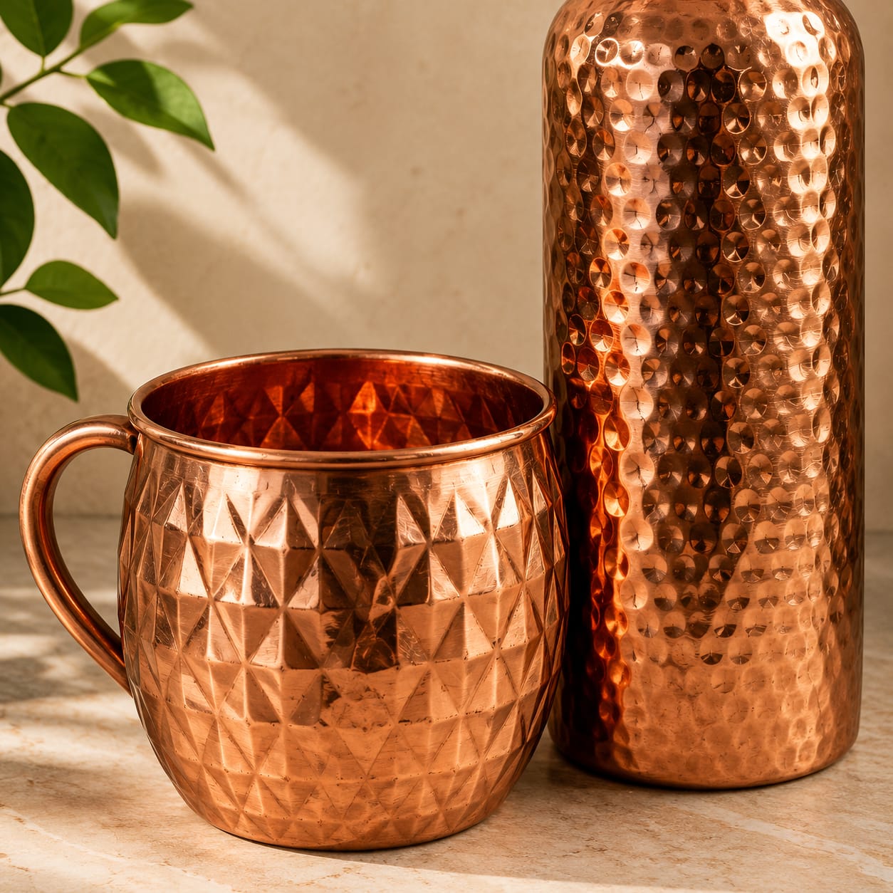 Copperaa Royale Hammered Copper Serving Set – 6 Piece